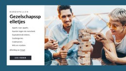 Multifunctioneel Websiteontwerp Voor Feest Spelletjes