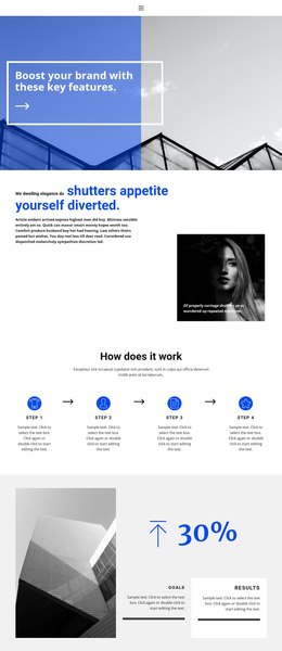 Page Layout For Big Business Development
