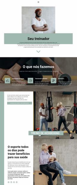 Seções De Esportes - HTML5 Website Builder