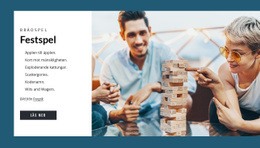 Fest Spel - Webbplatsdesign