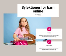 Sylektioner För Barn - Mall För Webbplatsbyggare