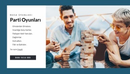 Parti Oyunları - Bir Sayfalık Önyükleme Şablonu