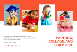 Painting, Collage And Sculpture