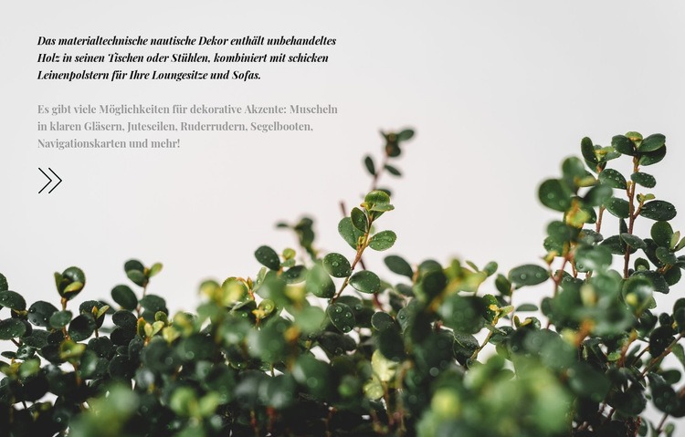 Pflanzenpflege Website design