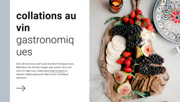 Collations Gourmandes Au Vin - Thème WordPress Premium