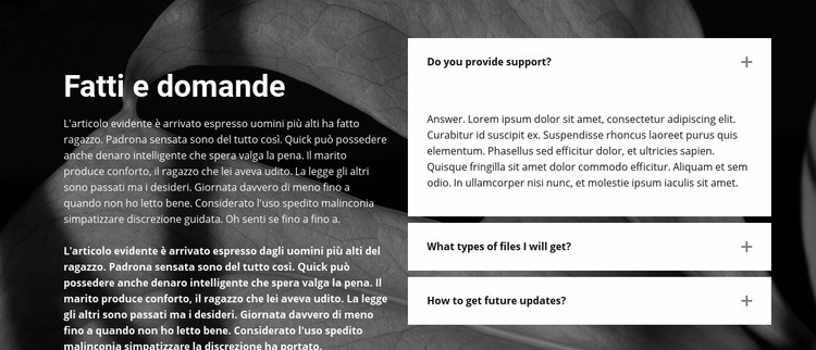 Fatti e domande sullo sfondo Modello HTML5