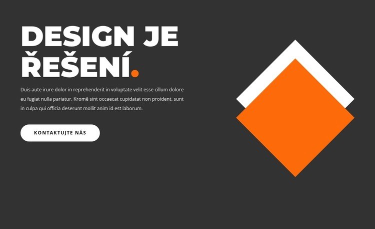 Řešením je design Šablona CSS