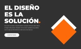 Diseño Del Sitio Para El Diseño Es La Solución.