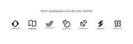 Différents Logos Modèle D'Une Page