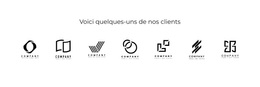 Différents Logos Site Web Réactif
