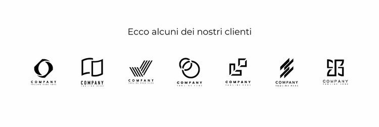 Loghi vari Modelli di Website Builder