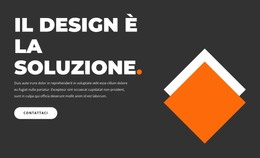 Progettazione Della Pagina HTML Per Il Design È La Soluzione