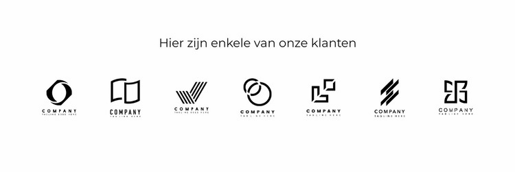 Diverse logo's Html Website Builder