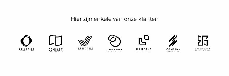 Diverse logo's Website Builder-sjablonen