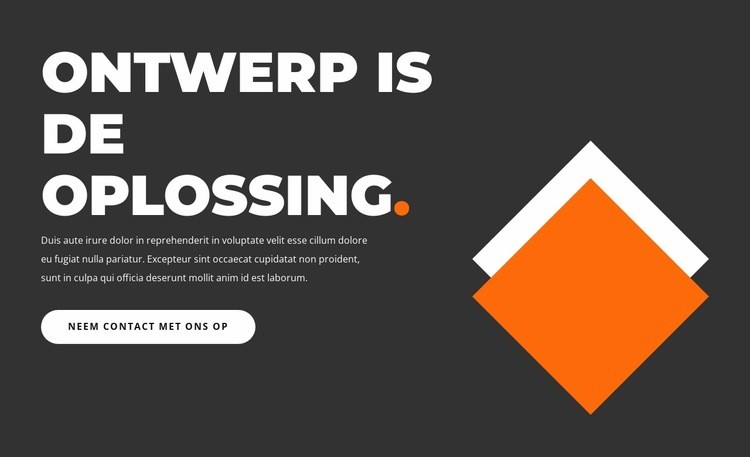 Design is de oplossing Website mockup