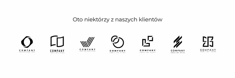 Różne logo Szablon HTML5