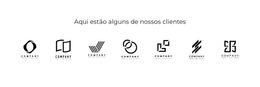 Vários Logotipos - Modelo De Site Simples