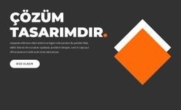 Tasarım Çözümdür - Ücretsiz Bir Sayfalık Şablon