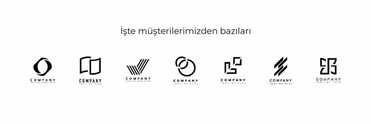 Çeşitli logolar Web Sitesi Oluşturucu Şablonları
