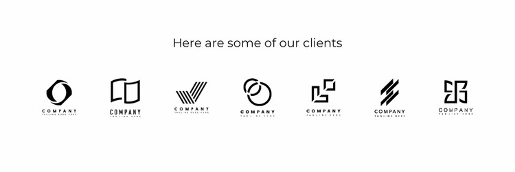 Various logos Website Builder Templates