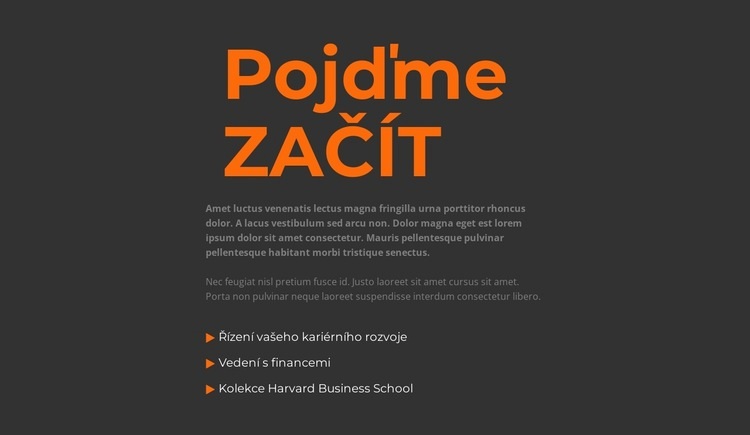 Začněme se učit Šablona CSS