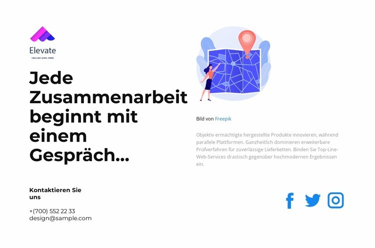 Jede Kombination ist einzigartig HTML Website Builder