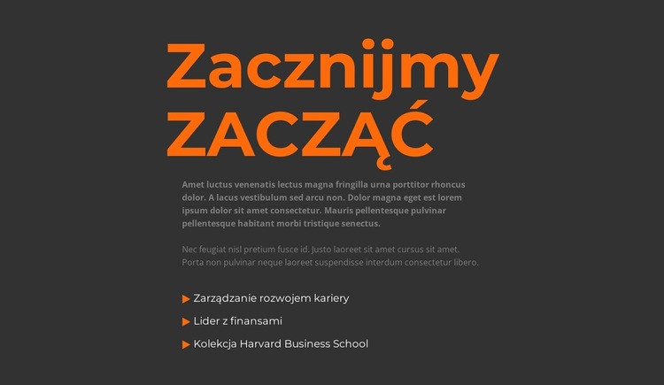 Zacznijmy się uczyć Motyw WordPress