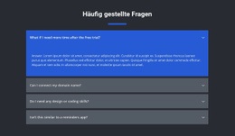 Gefragte Fragen - Design Für Eine Seite