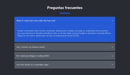 Preguntas Solicitadas - Website Creator HTML