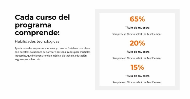 Contamos y analizamos Maqueta de sitio web