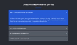 Questions Posées - Website Creator HTML