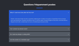 Questions Posées - Modèle De Page HTML