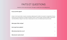 Vos Questions