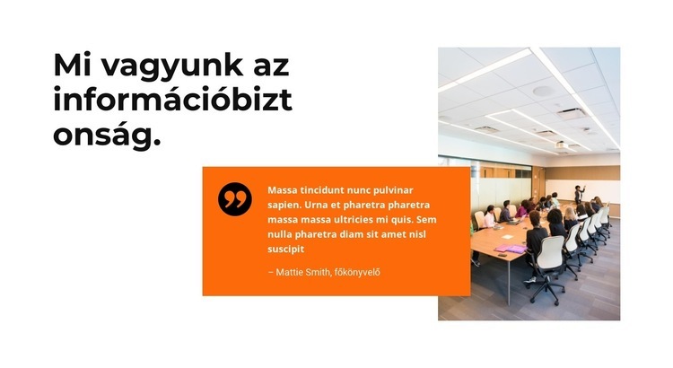 Titkos információ Weboldal sablon