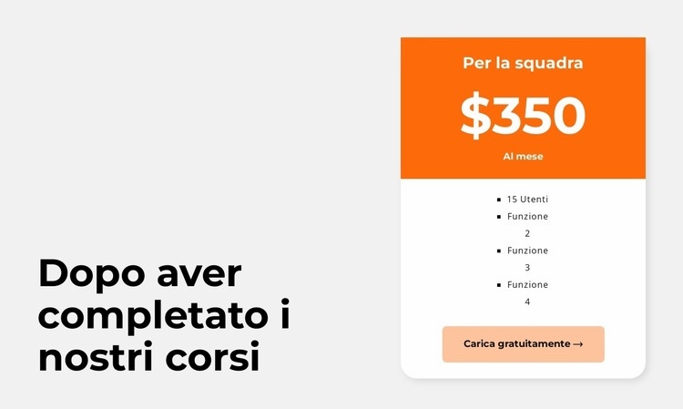 Corso mensile Costruttore di siti web HTML