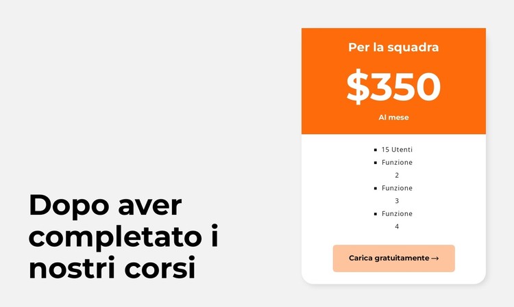 Corso mensile Modello CSS