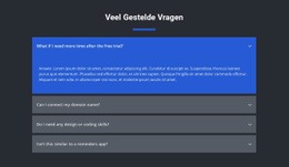 Gevraagde Vraag - Één Pagina-Ontwerp