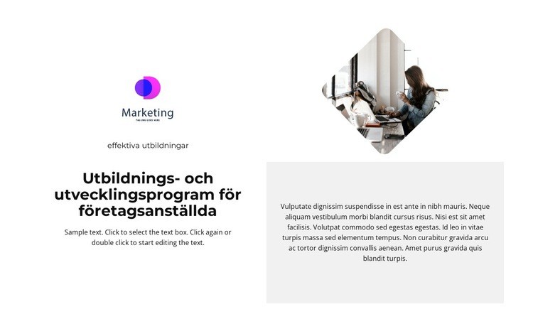 Företag HTML-mall