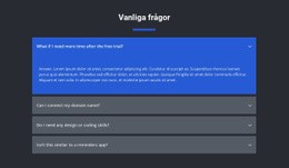 Frågade Frågor - Funktionalitet WordPress-Tema