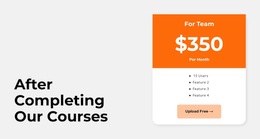 Monthly Course - Personal Template