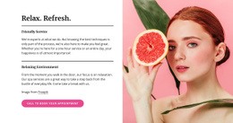 Manicures, Pedicures, Facials, And Skin Treatments - Website Template Download