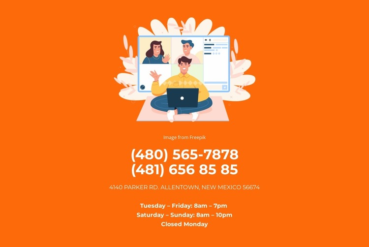 We will call if needed Website Mockup