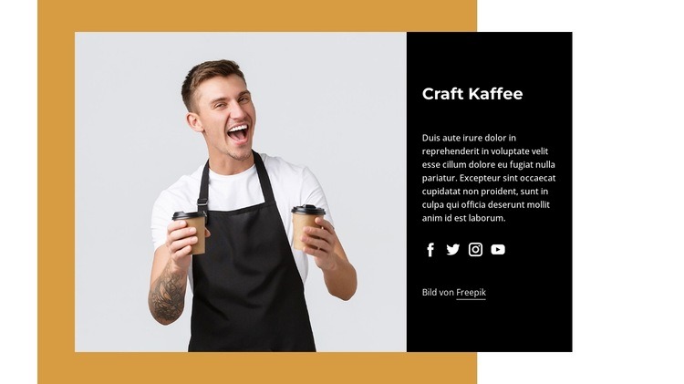 Kaffee inspiriert von unseren Reisen Website Builder-Vorlagen