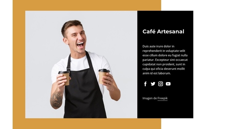 Café inspirado en nuestros viajes Creador de sitios web HTML