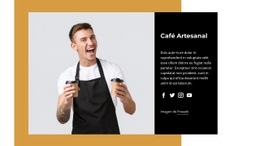 Café Inspirado En Nuestros Viajes: Plantilla HTML5 Profesional Personalizable