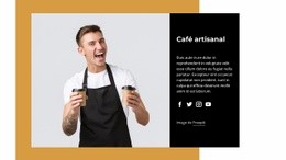 Café Inspiré De Nos Voyages Modèle De Site Web De Café