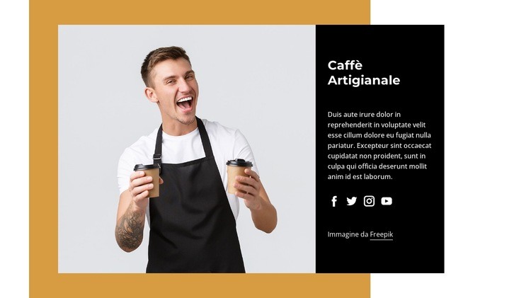 Caffè ispirato dai nostri viaggi Costruttore di siti web HTML