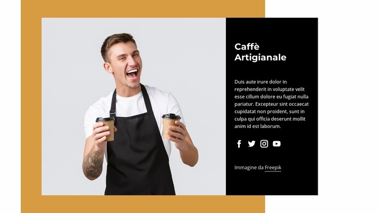 Caffè ispirato dai nostri viaggi Modello HTML5