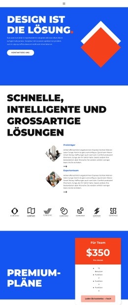 Neuer Look Im Design - Persönliche Website-Vorlage