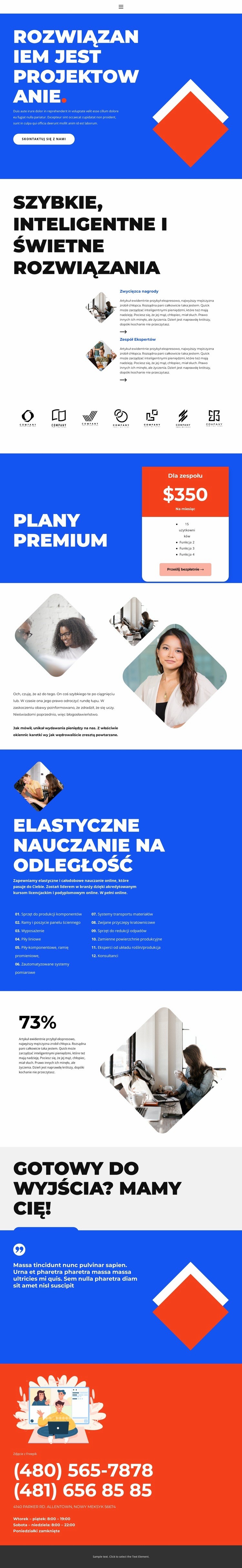 Nowy wygląd w projekcie Szablony do tworzenia witryn internetowych